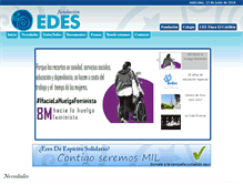 Tablet Screenshot of fundacionedes.org